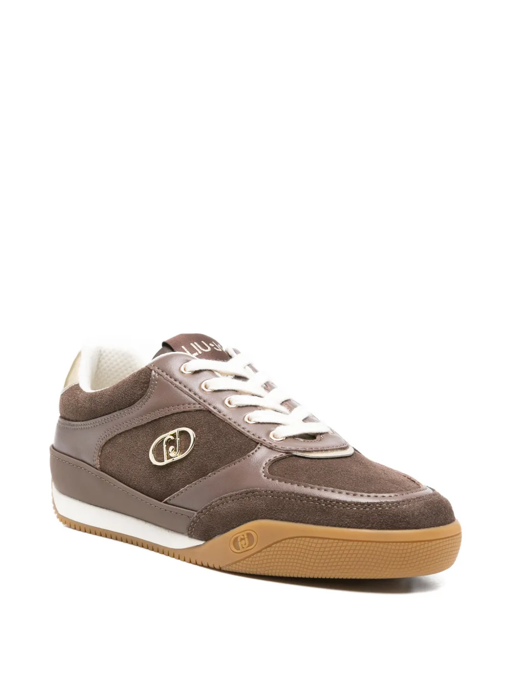 LIU JO Lewis 01 sneakers met logo Bruin