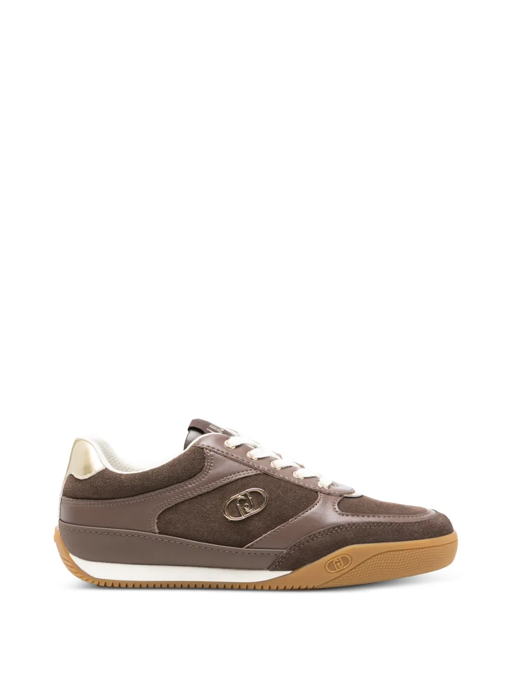 LIU JO Lewis 01 sneakers met logo Bruin