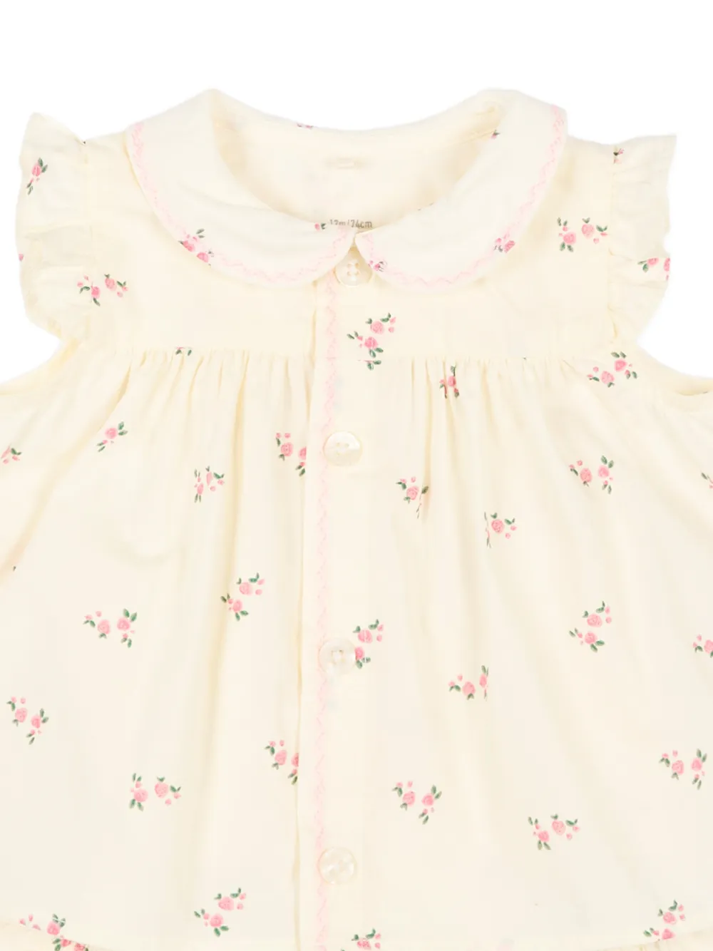 Petit Bateau Shortsset met ruches en bloemenprint Beige