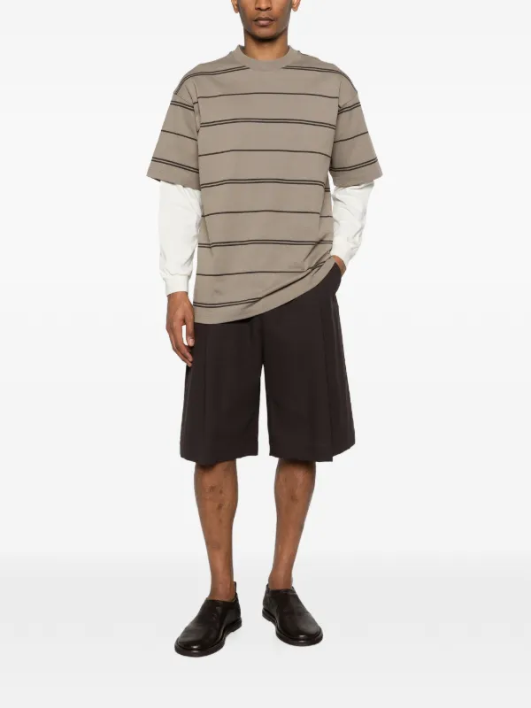 Comme Des Garçons Homme レイヤード Tシャツ | ブラウン | FARFETCH JP