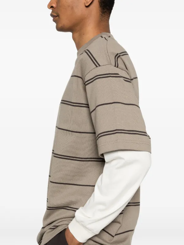 Comme des Garcons Homme Plus ロンT レイヤード Comme Des Garçons Homme レイヤード Tシャツ | ブラウン | FARFETCH JP