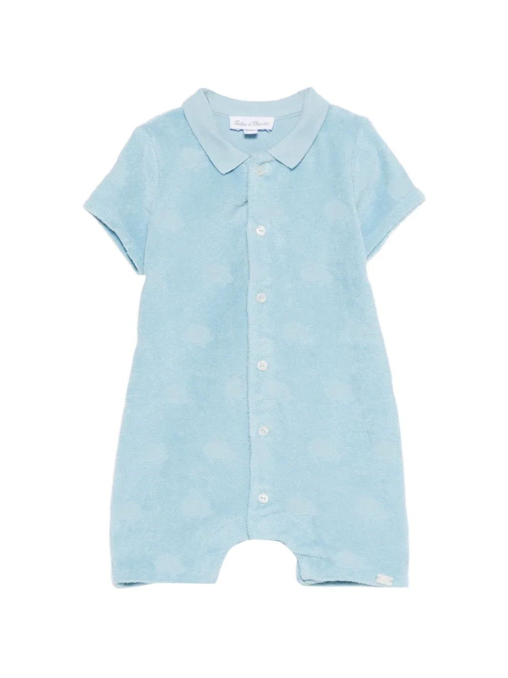 Tartine Et Chocolat collared buttoned shorties - Blu