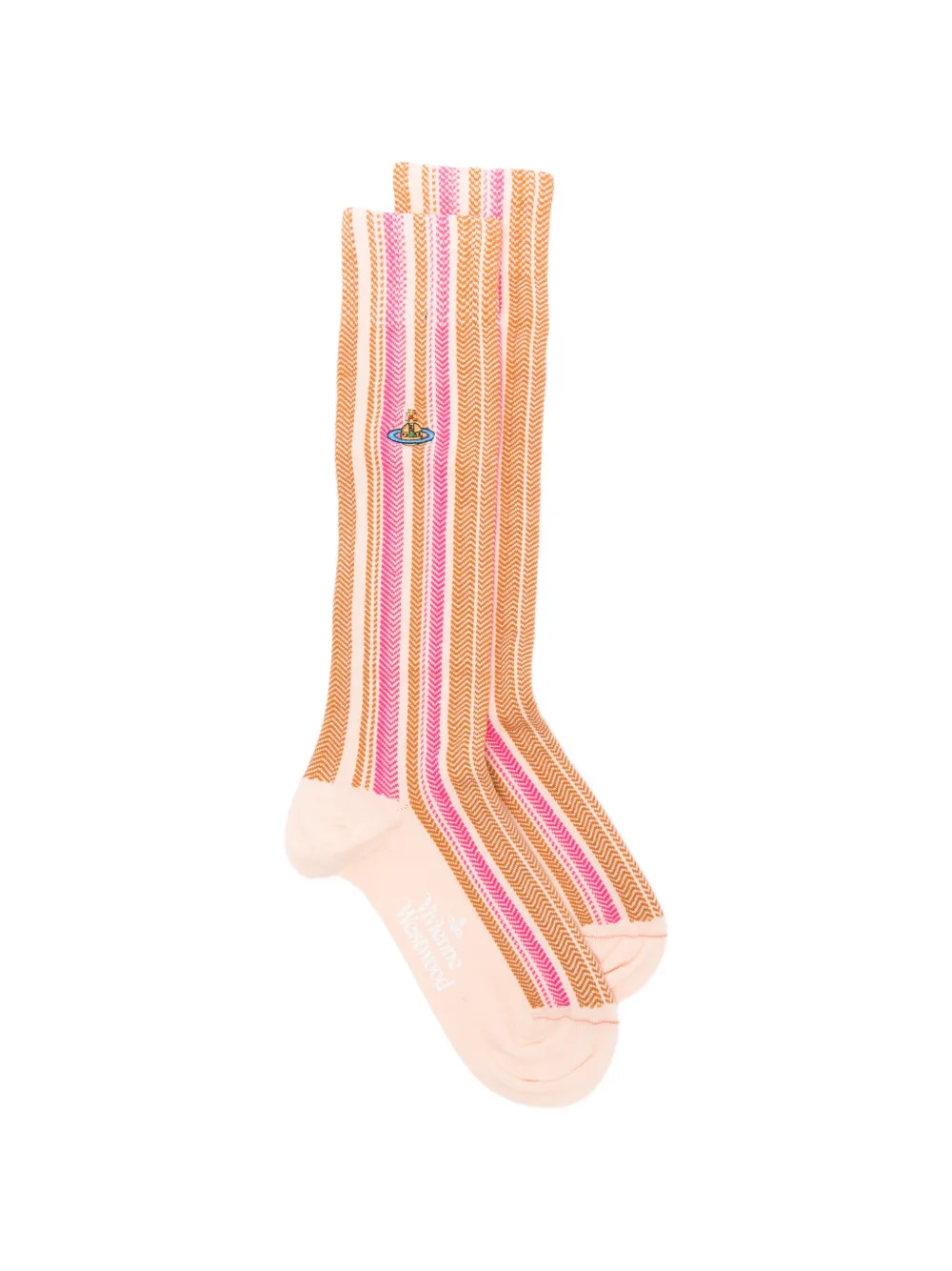Vivienne Westwood striped-pattern socks - Toni neutri