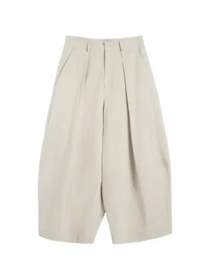 MM6 Maison Margiela プリーツ ワイドパンツ | ニュートラル | FARFETCH JP