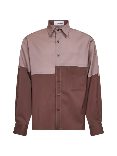 Costumein Richard raw-cut colour-block shirt
