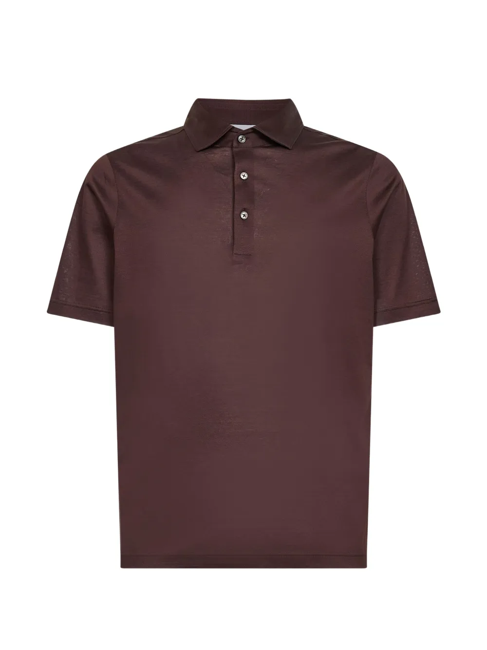 D4.0 three-button polo shirt - Marrone