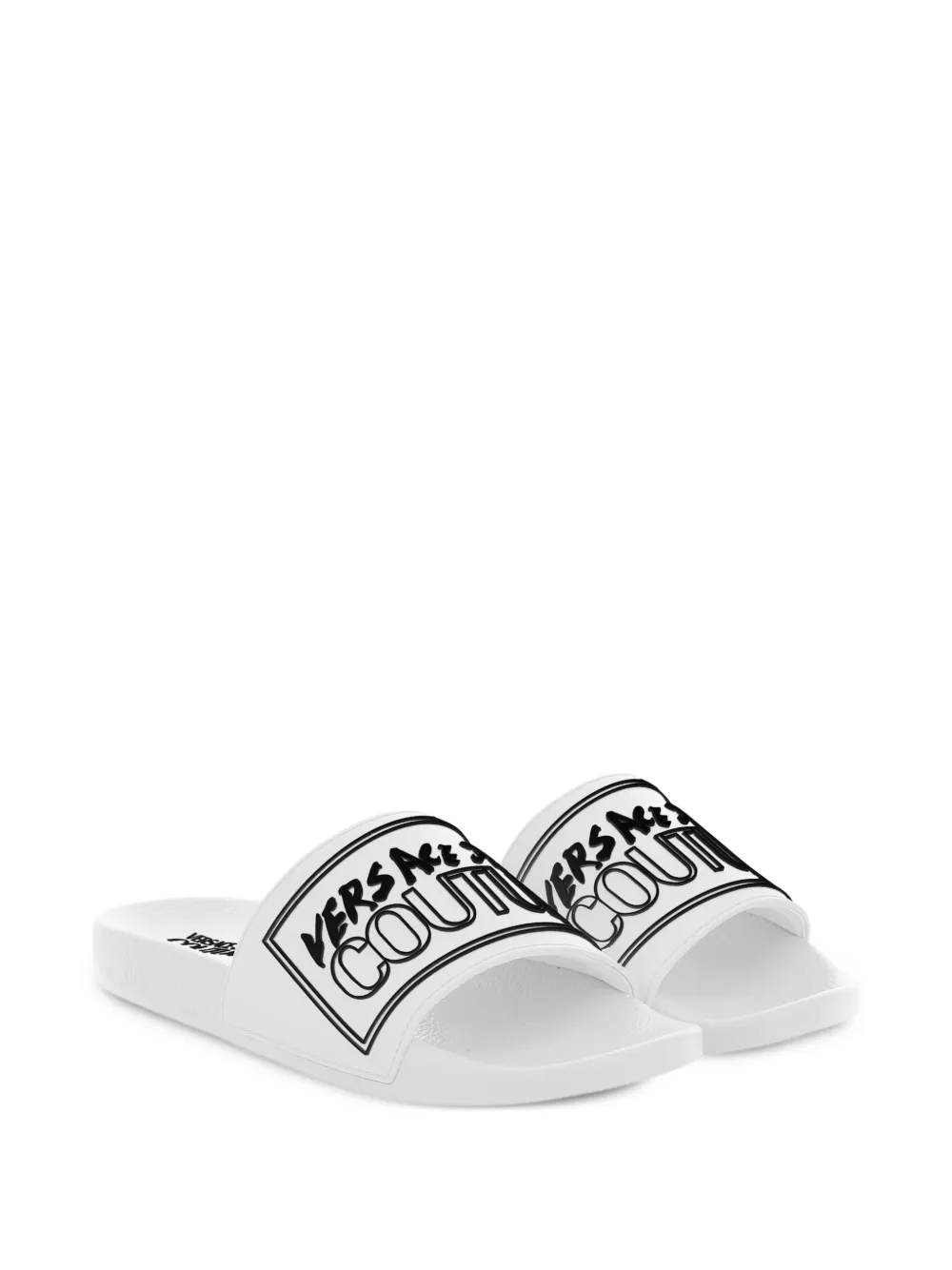 Versace Jeans Couture logo slides Wit