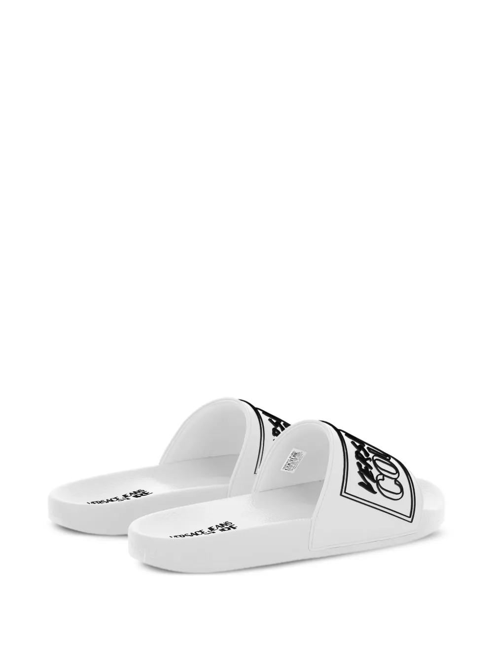 Versace Jeans Couture logo slides Wit