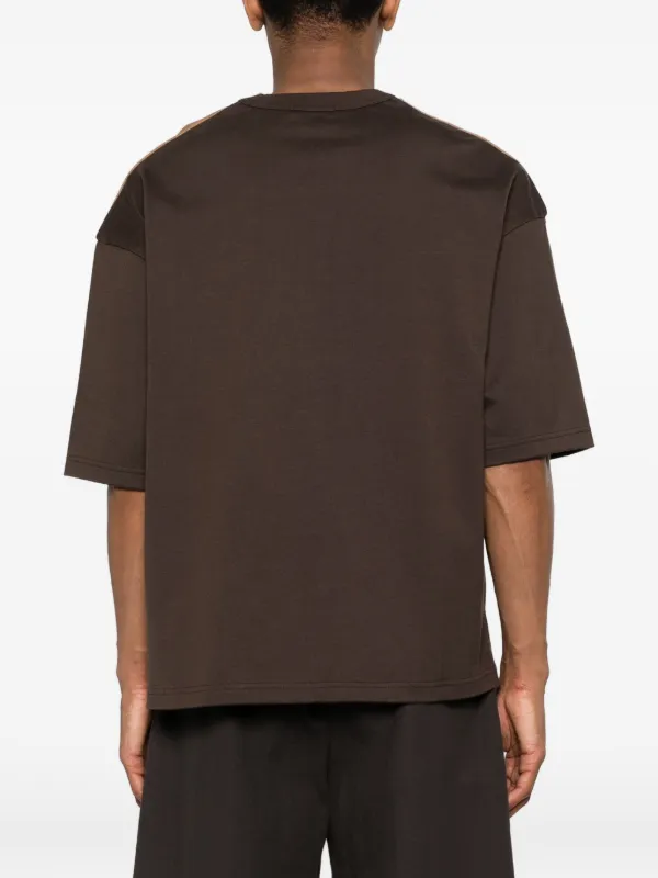 Comme Des Garçons Homme カラーブロック Tシャツ | ブラウン