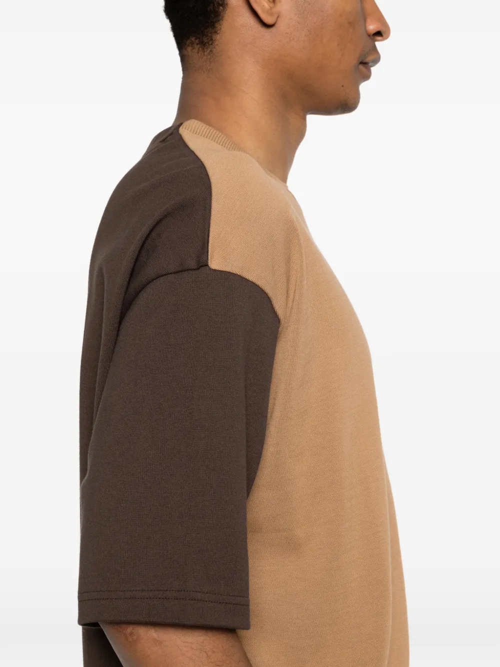Comme Des Garçons Homme カラーブロック Tシャツ | ブラウン