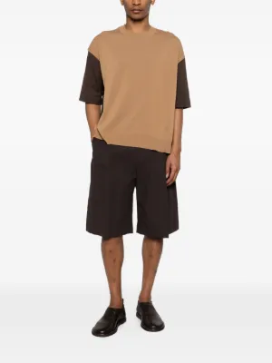 Comme Des Garçons Homme Plus バイカラー Tシャツ | グリーン
