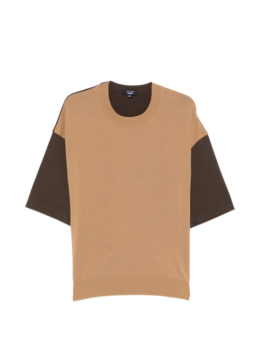 Comme des Garçons Homme colour-block T-shirt - Marrone