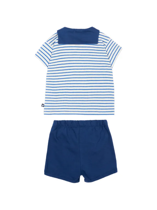 Petit Bateau Tシャツ＆ショートパンツ 2点組 | ブルー | FARFETCH JP
