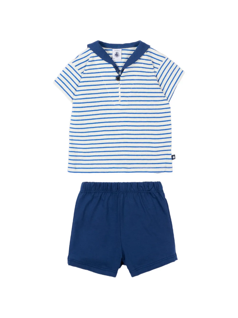 Petit Bateau T-shirt and shorts set (set of two) - Blu