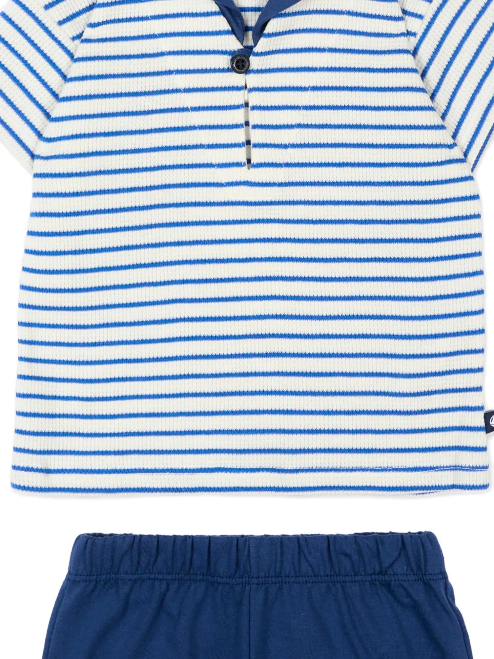  Petit Bateau T-shirt And Shorts Set (set Of Two) - Blue 