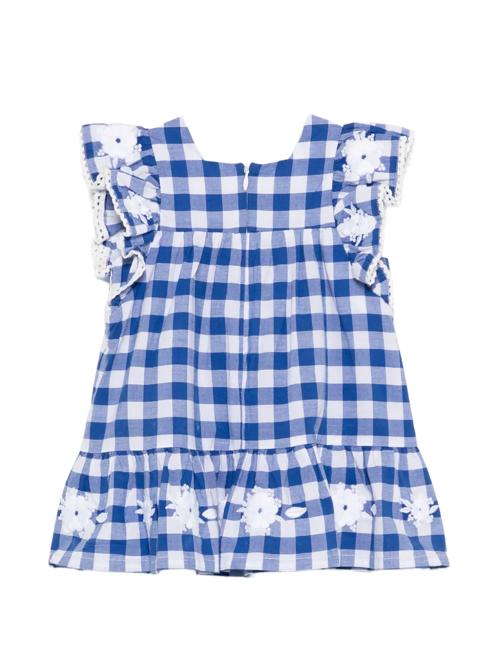 Tartine Et Chocolat Jurk met gingham ruit Blauw