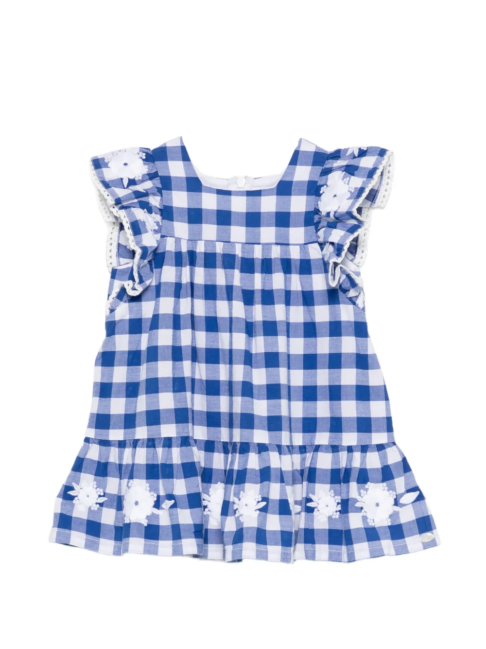 Tartine Et Chocolat floral gingham dress - Blu