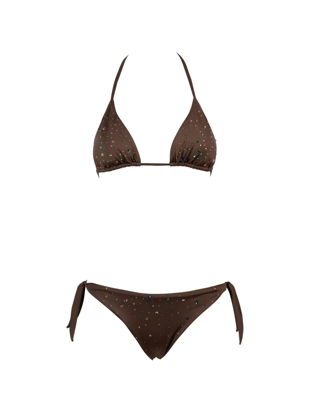 Pin Up Stars embellished bikini - Marrone