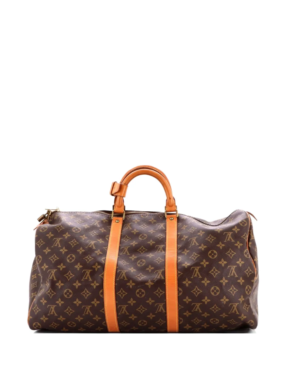 Louis Vuitton Pre-Owned Keepall Bag Monogram Canvas 50 travel bag - Marrone