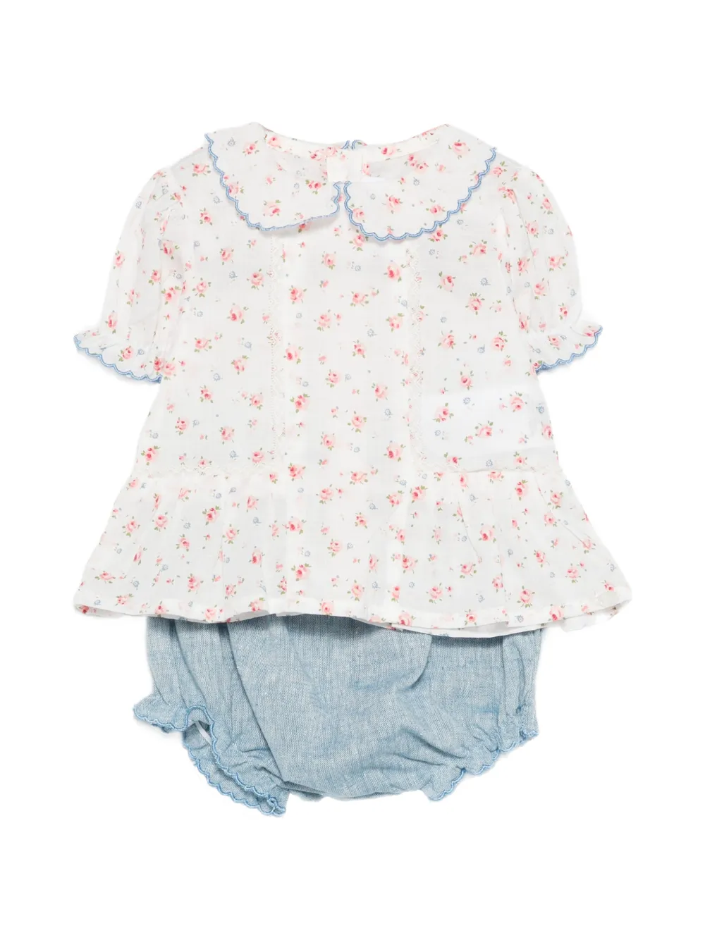 Tartine Et Chocolat floral babygrow set - Bianco