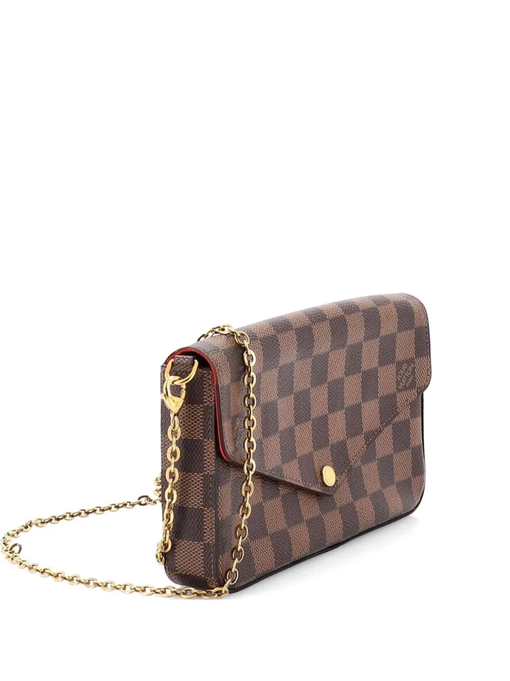 Louis Vuitton Pre-Owned Felicie Pochette Damier crossbody bag - Marrone