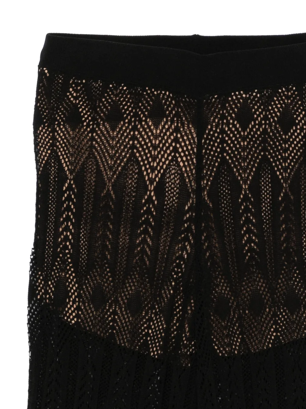  Liu Jo Open-work Trousers - Black 