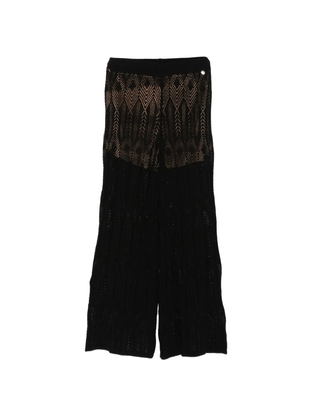 LIU JO open-work trousers - Nero