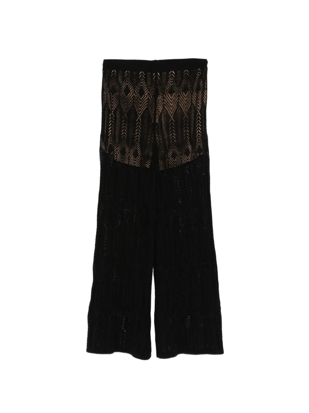  Liu Jo Open-work Trousers - Black 