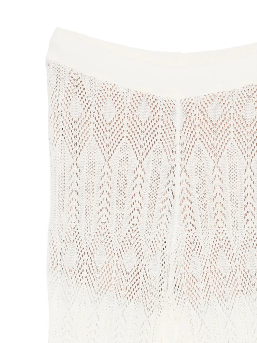 LIU JO Opengebreide broek Wit