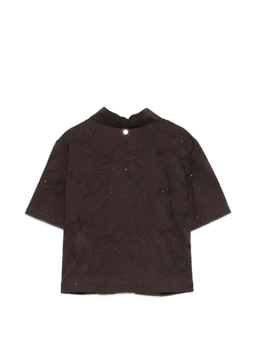 LIU JO Blouse met borduurwerk Bruin