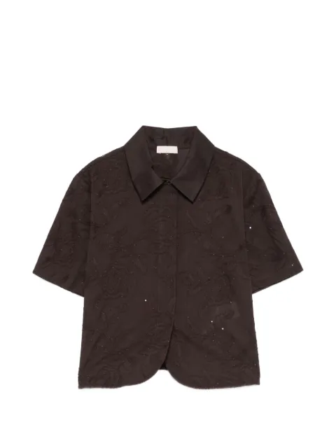 LIU JO sequin floral shirt