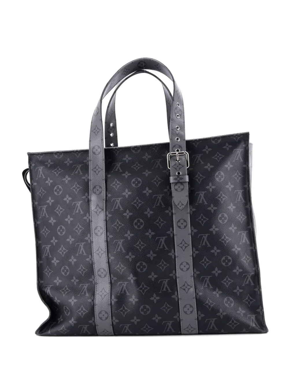Louis Vuitton Pre-Owned New Cabas Zippe Bag Reverse Monogram Eclipse Canvas GM travel bag - Nero