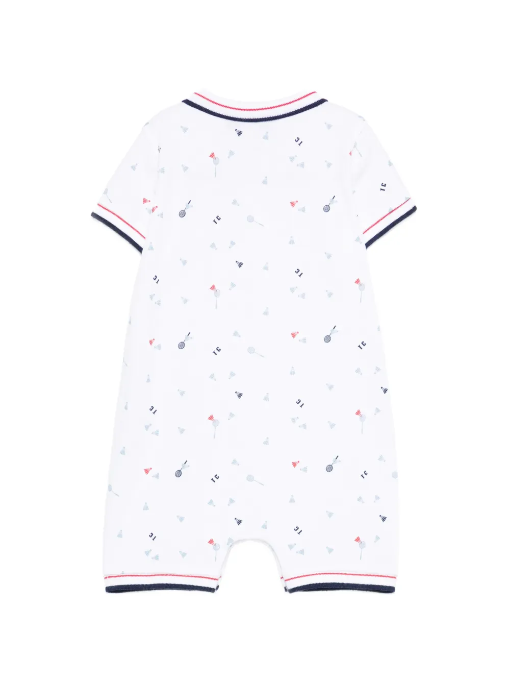  Tartine Et Chocolat Graphic Romper - White 