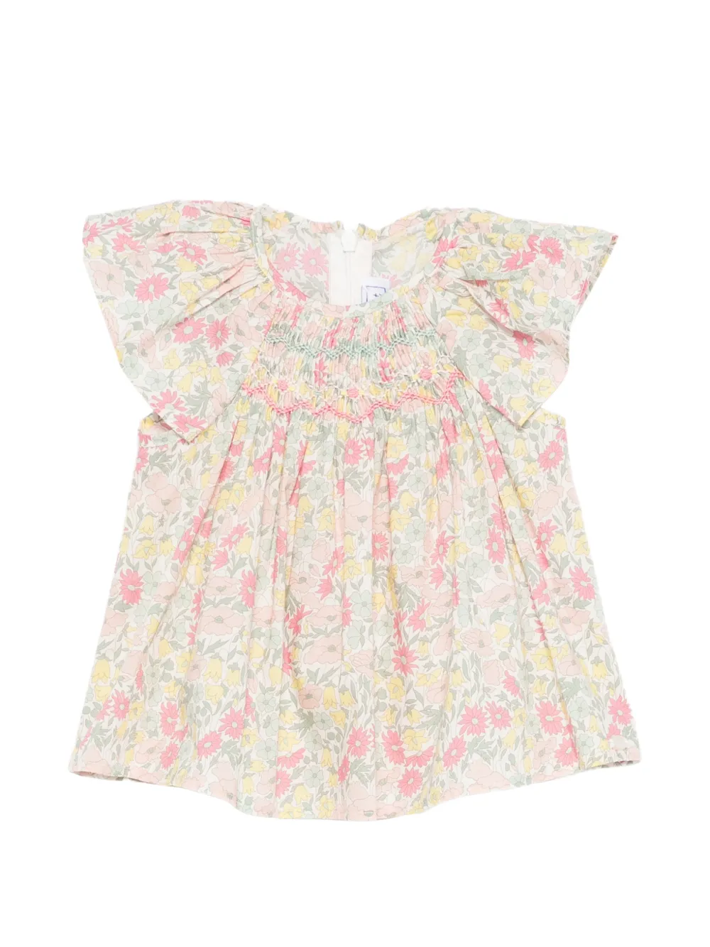 Tartine Et Chocolat floral smocked top - Toni neutri