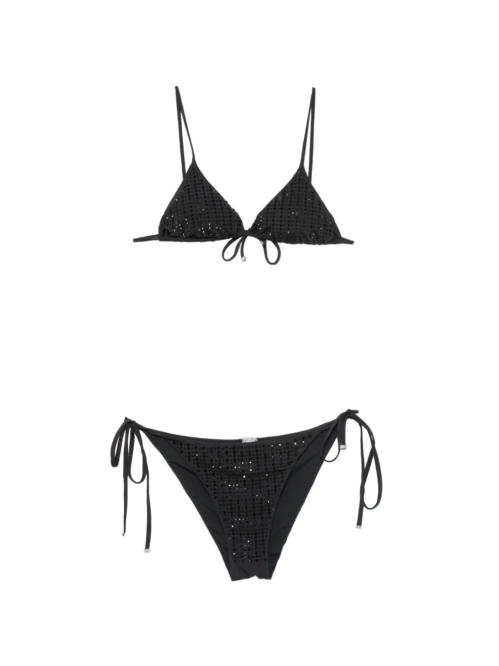 VENUJA tie-detail bikini - Nero