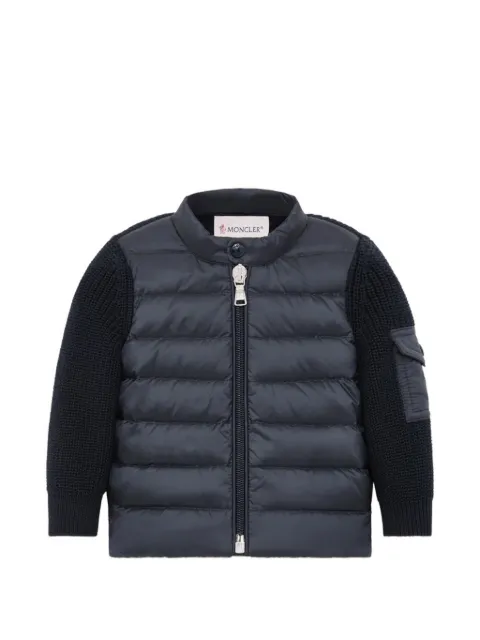 Moncler Enfant Gesteppte Strickjacke