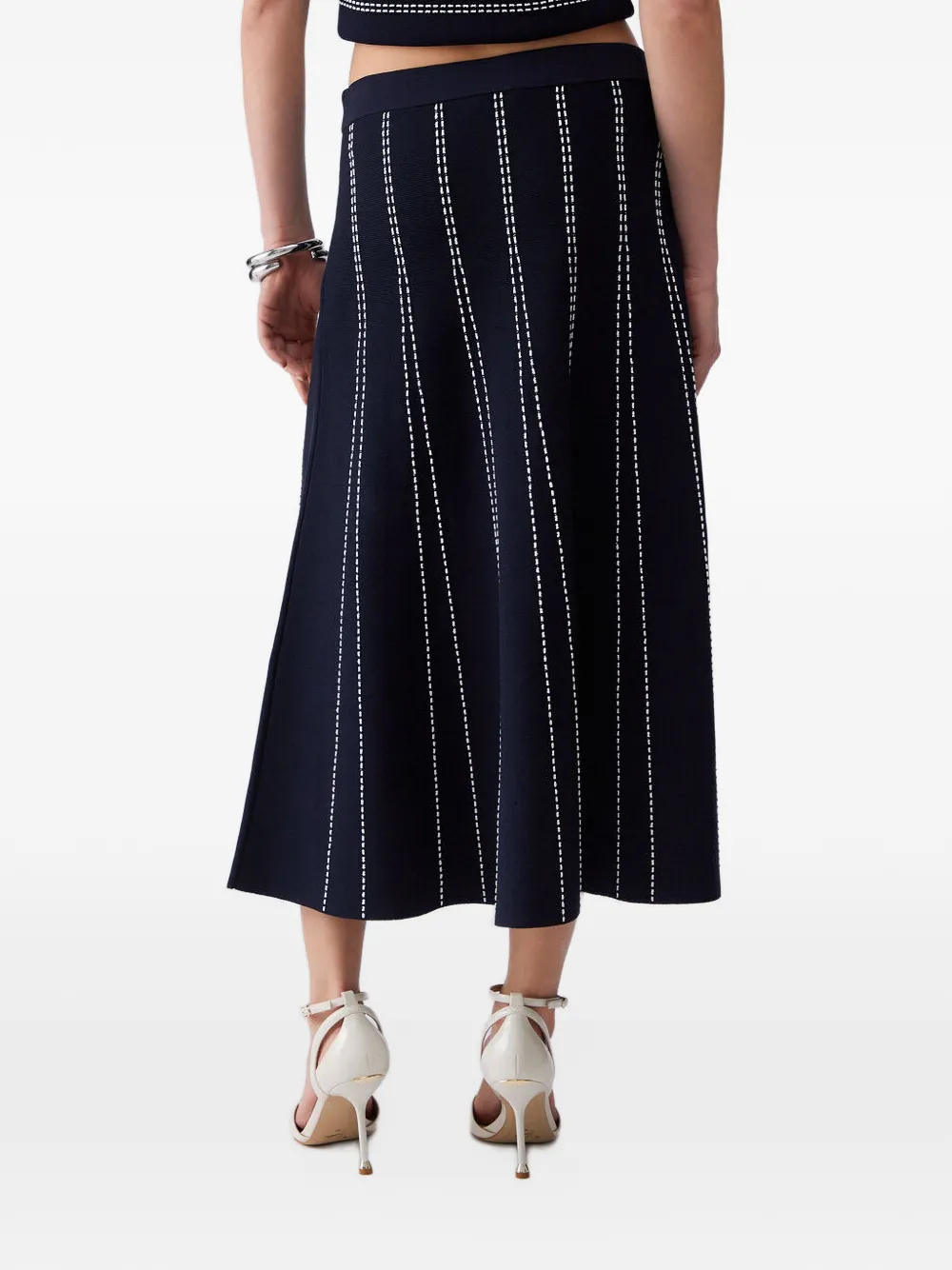 LIU JO Gebreide midi-rok Blauw