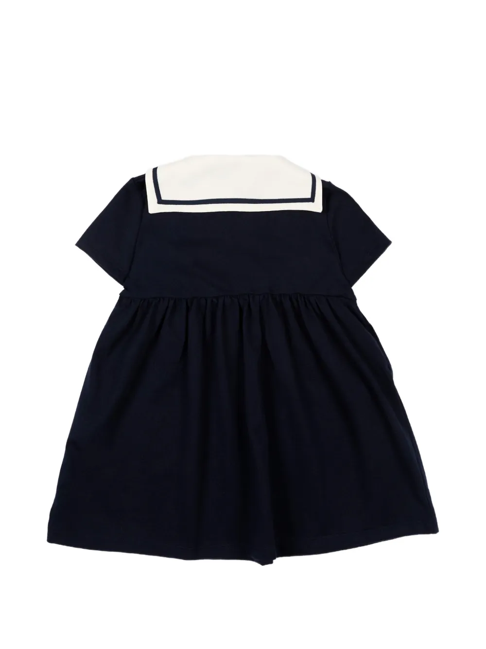  Petit Bateau Short-sleeve Mini Dress - Blue 