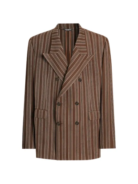 Dolce & Gabbana striped double-breasted blazer