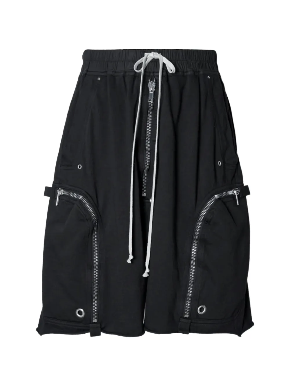 Rick Owens DRKSHDW zip-detail bauhaus pods shorts - Nero