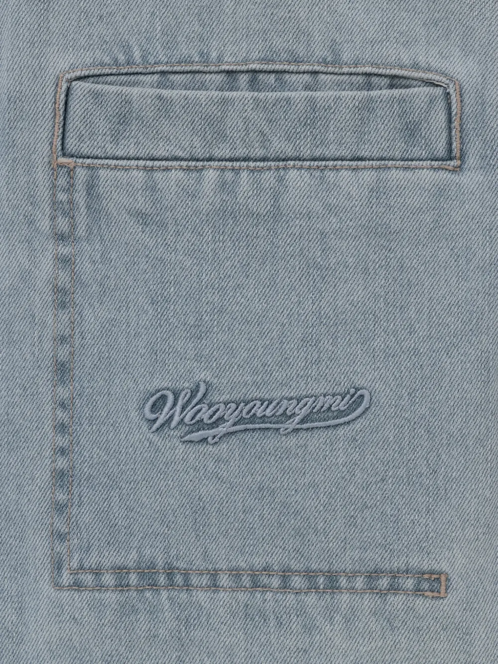 Wooyoungmi Denim overhemd Blauw