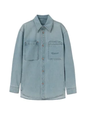 EGONlab. ダメージ シャツ | ブルー | FARFETCH JP