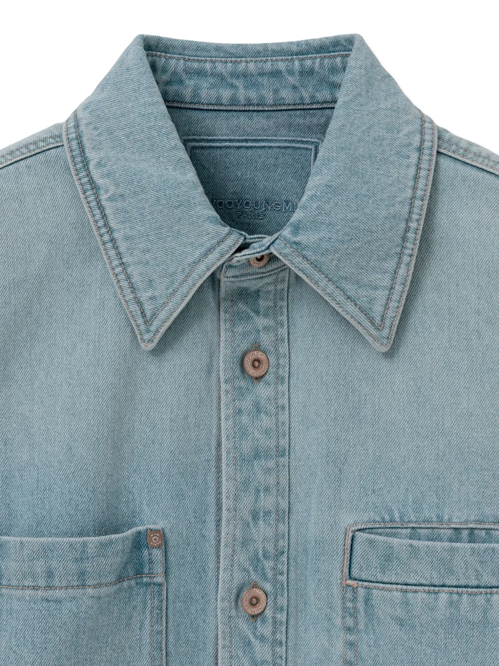 Wooyoungmi Denim overhemd Blauw
