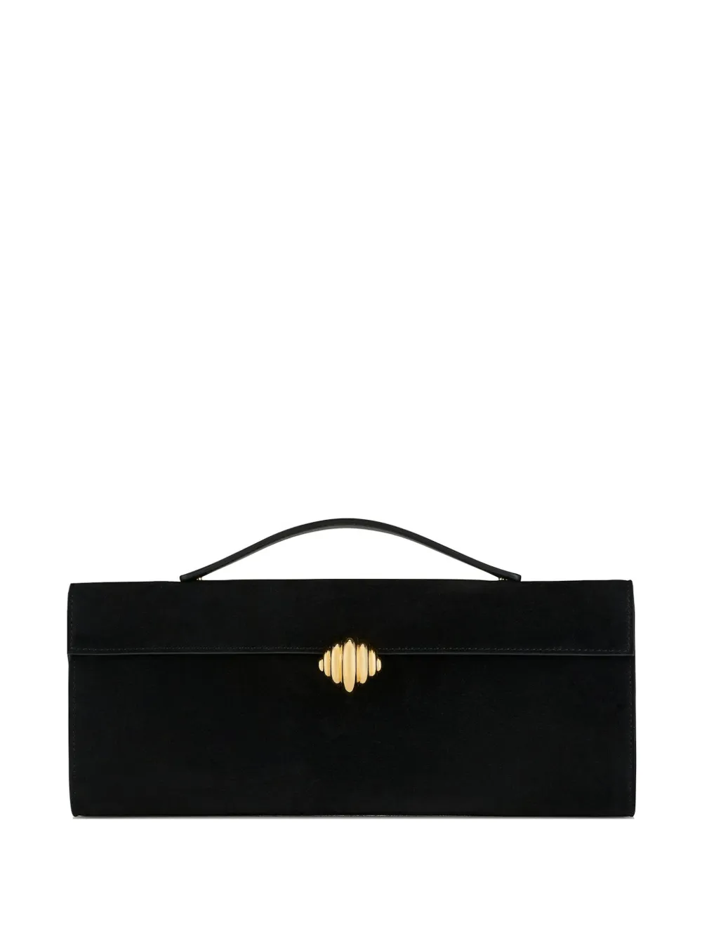 Aquazzura short handle embellished Alex clutch bag - Nero