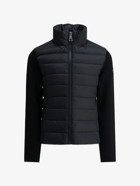 Moncler Enfant Gefütterte Jacke mit Logo-Patch