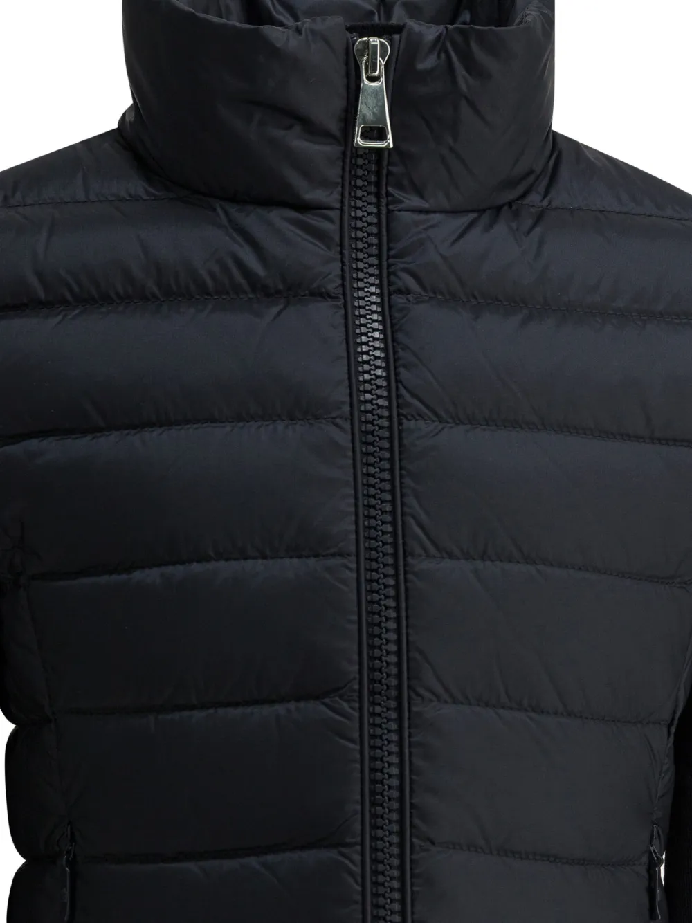  Moncler Enfant Logo-patch Panelled Padded Jacket - Black 