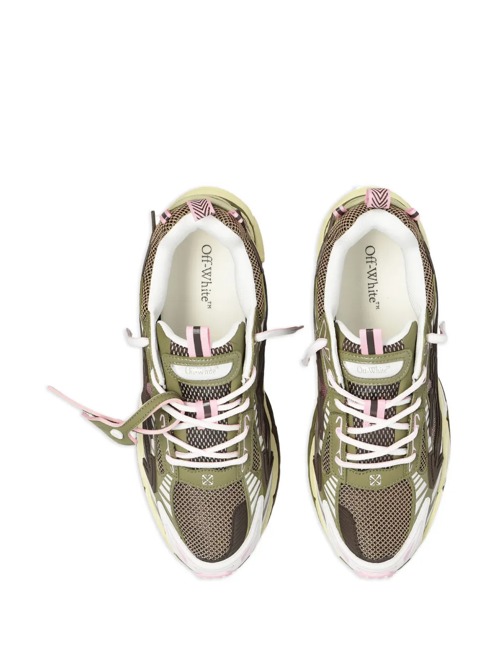 Off-White OW Be Right Back sneakers met applicatie Groen