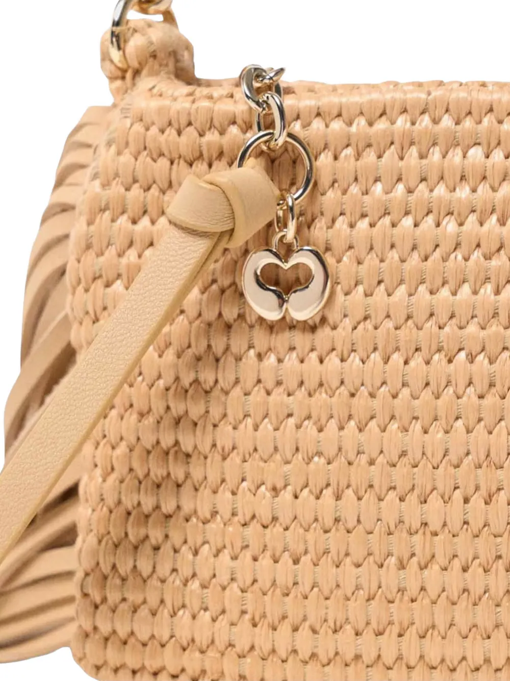 Maje Miss M clutch met ketting Beige