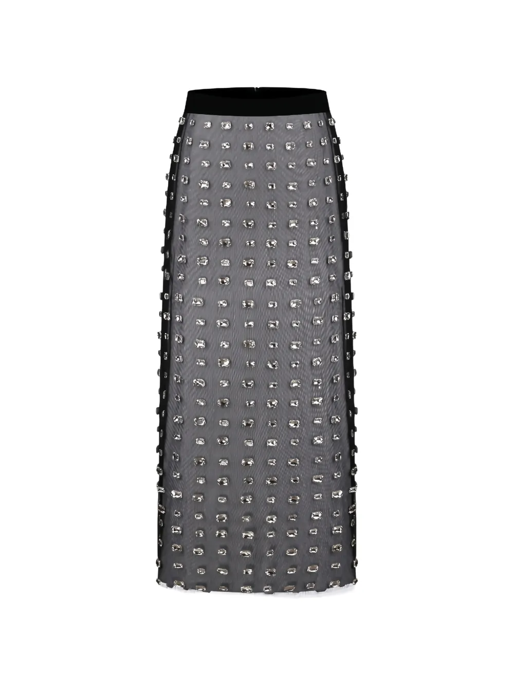 Nuè embellished midi skirt - Nero
