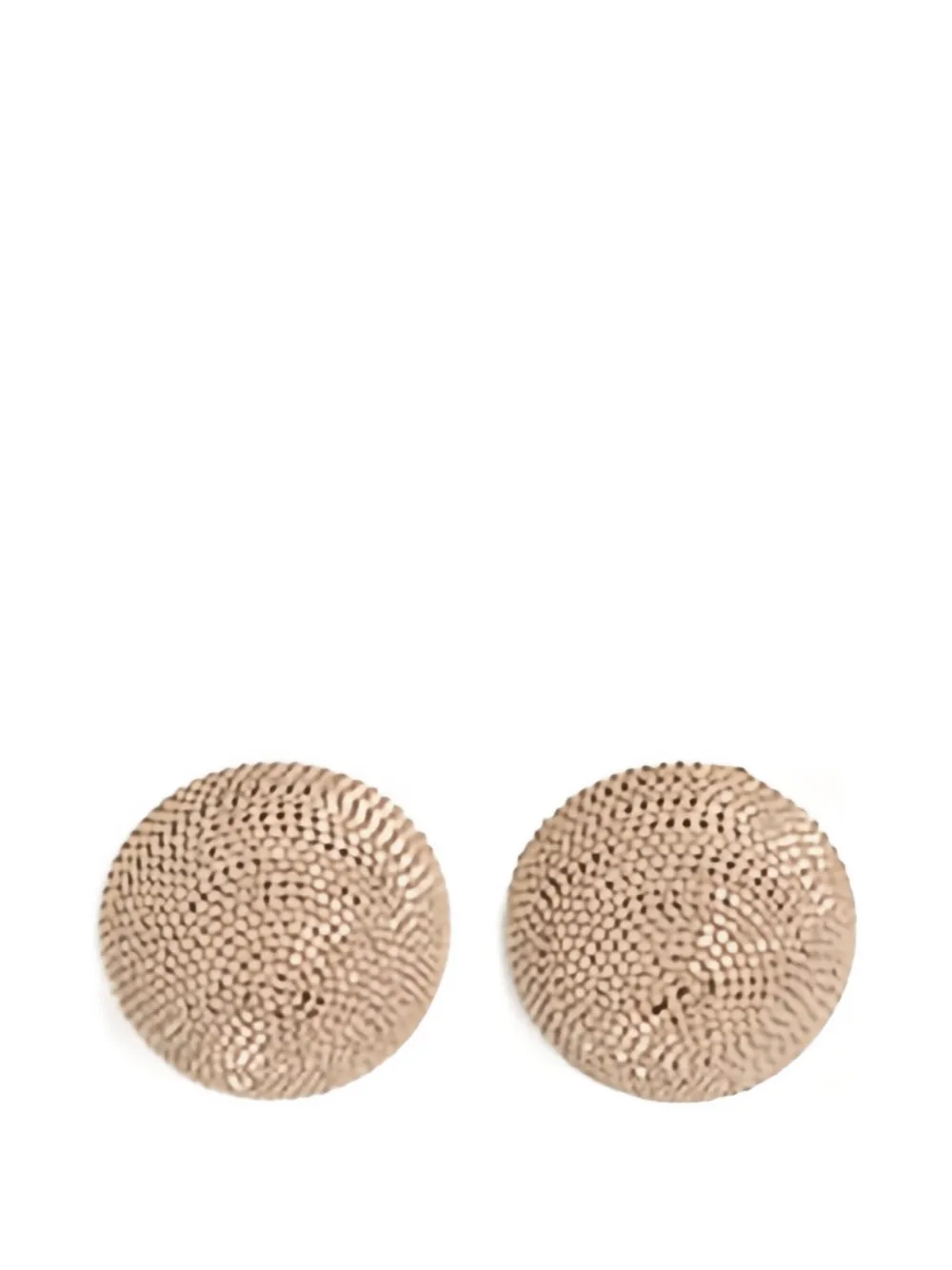 Fabiana Filippi Filo textured round earrings - Oro